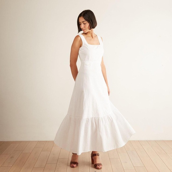 Paloma Wool Laura Dress in White 100% Cotton Size 34 US 2 - Picture 2 of 14